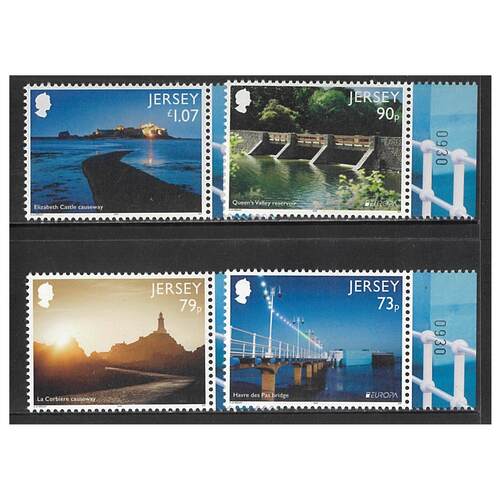 Jersey 2018 Europa/Bridges and Causeways Set of 4 Stamps SG2242/45 MUH