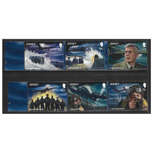 Jersey 2018 75th Anniv of the Dam Busters Raid Set of 6 Stamps SG2254/59 MUH