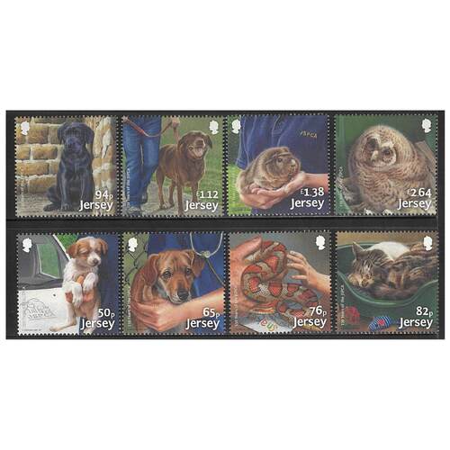 Jersey 2018 150th Anniv of JSPCA/Animals Set of 8 Stamps SG2261/68 MUH