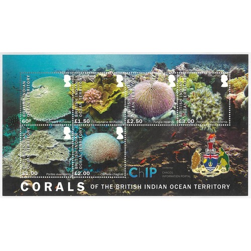 B.I.O.T. 2017 Corals of BIOT Mini Sheet SG521 MUH