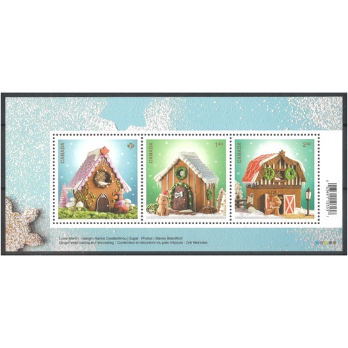 Canada 2024 Christmas Gingerbread House Mini Sheet MUH