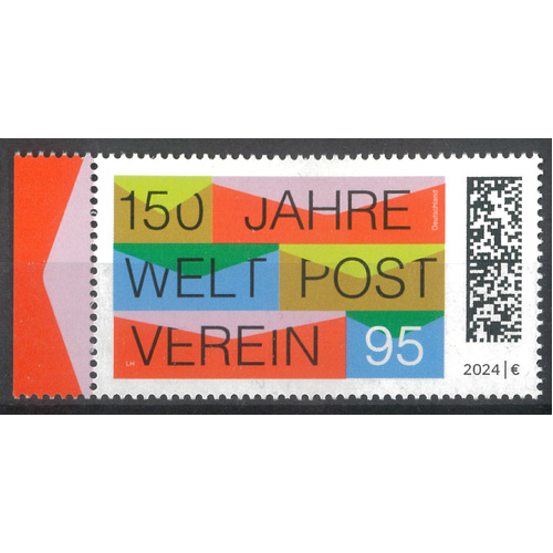 Germany 2024 UPU 150th Anniversary Single Stamp MUH