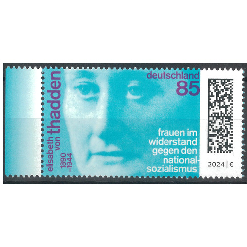 Germany 2024 Elizabeth Von Thadden - Political Activist Single Stamp MUH