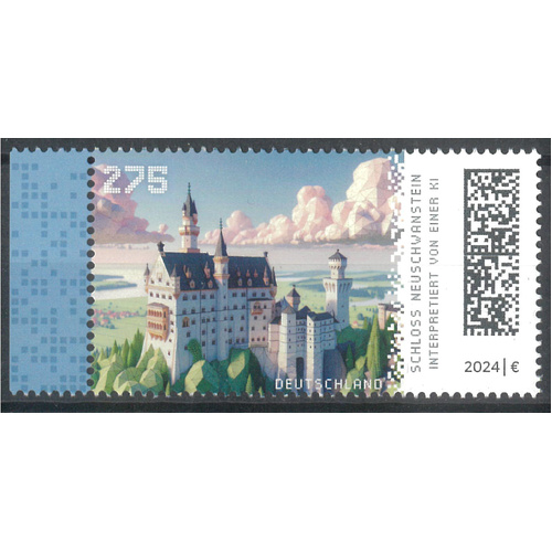 Germany 2024 Neuschwanstein Castle/Tourism Single Stamp MUH