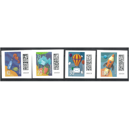 Germany 2024 Set of 4 Self-adhesive Definitive Stamps MUH