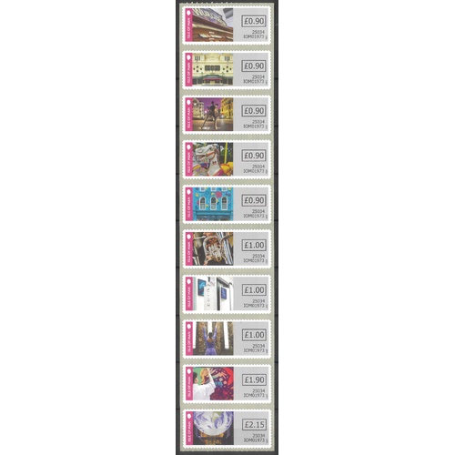 Isle of Man 2025 Arts Council 60 Years Set of 10 Self-adhesive Stamps MUH