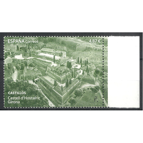 Spain 2024 Hostalric Castle, Girona Single Stamp MUH