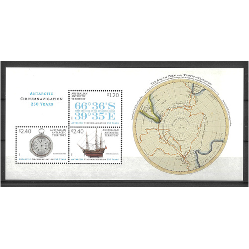 AAT 2023 Antarctic Circumnavigation 250 Years Mini Sheet MUH