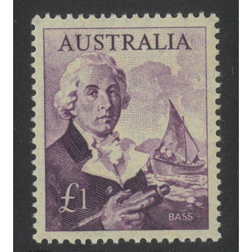 Australia 1964 Bass £1 Stamp Cream Paper SG359 Mint Unhinged #AUBK