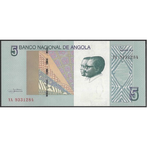 Angola 2012 Five Kwanzas Banknote P151A Unc