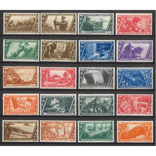 Italy 1932 March On Rome Set/20 Stamps Michel 415/34 Mint Unhinged #EU167