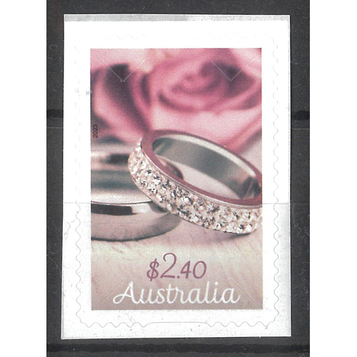 Australia 2023 Special Occasions/Wedding Bands Self-adhesive Stamp ex Prestige booklet MUH 