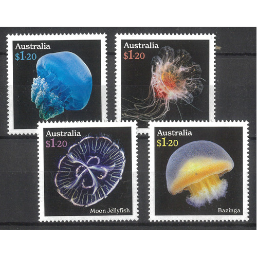 Australia 2023 Jellyfish: Underwater Wonders Set of 4 Stamps MUH