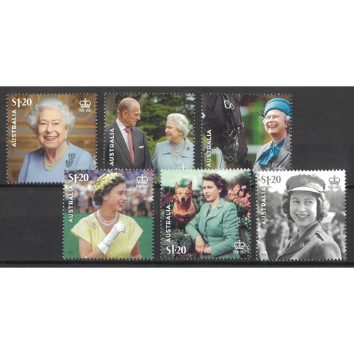 Australia 2023 Queen Elizabeth II: In Memoriam Set of 6 Stamps MUH