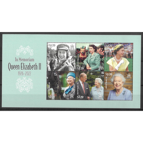 Australia 2023 Queen Elizabeth II: In Memoriam Mini Sheet MUH