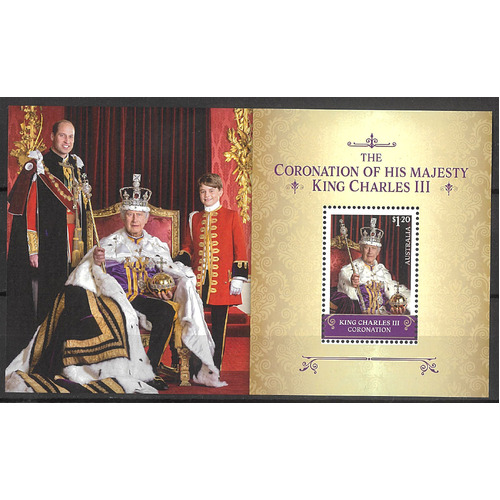 Australia 2023 Coronation of His Majesty King Charles III Mini Sheet MUH