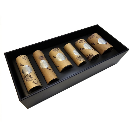 Australia 2024 King Charles III Effigy Premium Rolls 6-Coin Set in Presentation Box