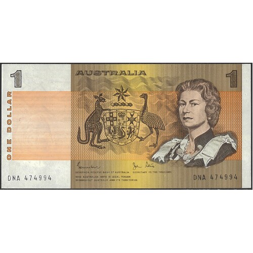 Australia 1982 $1 Banknote Johnston/Stone R78 UNC #a4