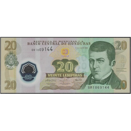 Honduras 2008 Twenty Lempiras Banknote P95 Unc