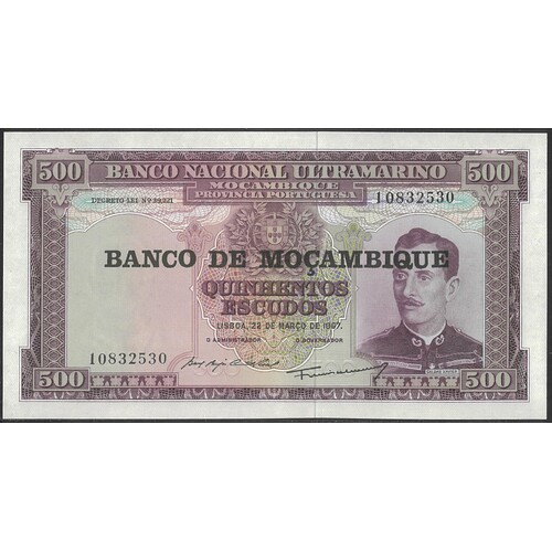 Mozambique ND 1976 Five Hundred Escudos Banknote o/p P118 Unc