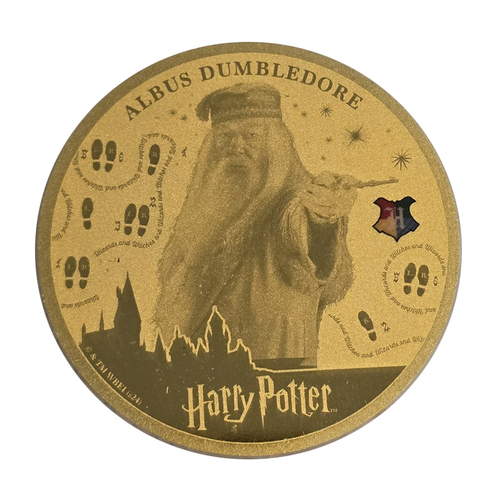 Samoa 2024 Harry Potter - Albus Dumbledore 1/200 Oz Fine Gold Coin $25 Tala in Capsule