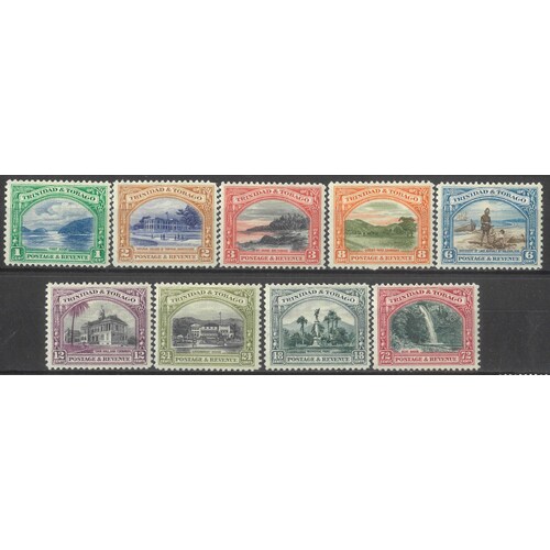 Trinidad & Tobago 1935 Pictorials Set/9 Stamps to 72c SG230/38 MLH #W2