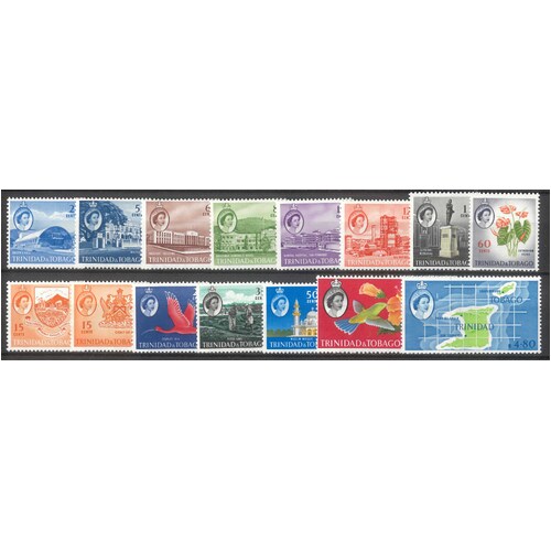 Trinidad & Tobago 1960-64 QEII Pictorials Set/15 Stamps SG284/97 MUH #W2