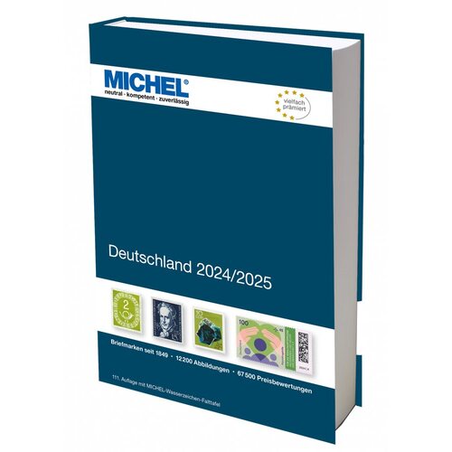 Michel Germany 2024/2025 Stamp Catalogue in German Colour Pages Hardcover