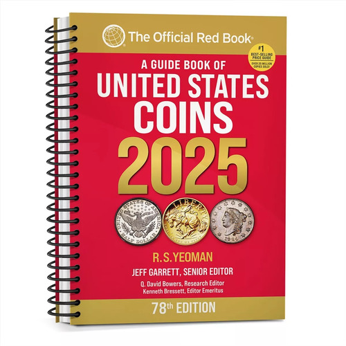 US Coins Catalogue 2024 Official Red Book 78th Edition Spiralbound 472 Full Colour Pages