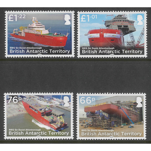 British Antarctic Territory 2018 Polar Research Ships Set/4 Stamps SG762/65 MUH 35-21