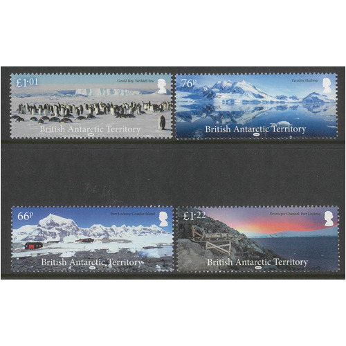 British Antarctic Territory 2018 Landscapes Set/4 Stamps SG758/61 MUH 35-21