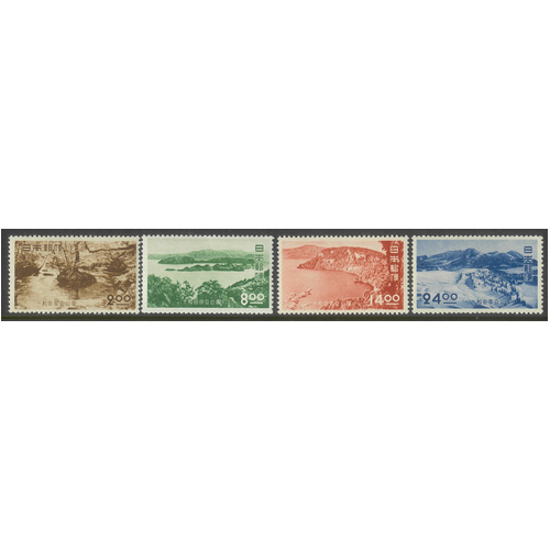 Japan 1951 Towada Park Set of 4 Stamps Scott 542/45 Mint Unhinged 35-33