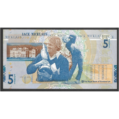 Scotland 2005 £5 Banknote Jack Nicklaus Commemoration UNC