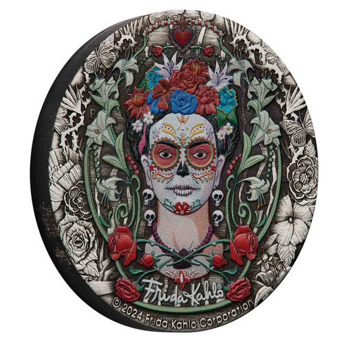 Australia 2024 $2 Frida Kahlo 2oz Silver Antique Coin