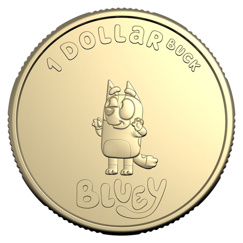 Australia 2024 Bluey - Bingo $1 Dollar Buck Coin Loose