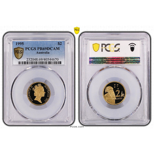 Australia 1995 $2 Proof Coin PCGS PR69DCAM Grading