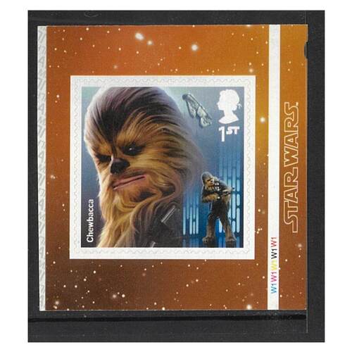 Great Britain 2017 Star Wars (4th Issue) Chewbacca Self-adhesive Stamp SG4015 MUH