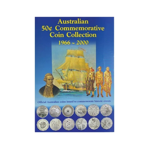 Australia 1966-2000 50c Commemorative Coin Collection