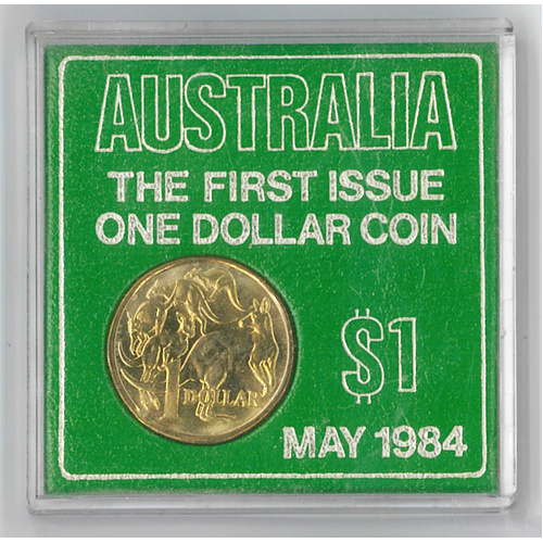 Australia 1984 The First Issue of One Dollar $1 Coin