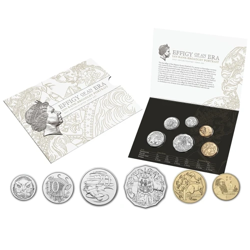 Australia 2017 Effigy of an Era Six Coin Mint Set  in Folder RAM