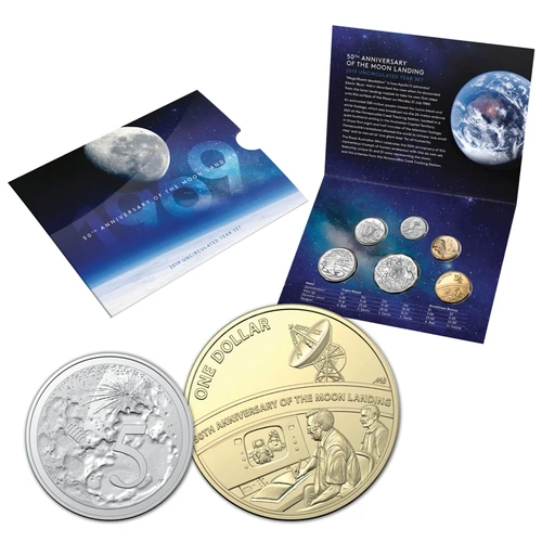 Australia 2019 50th Anniversary Of The Moon Landing Six Coin Mint Set  