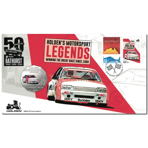 Australia 2019 Holden VK Commodore Stamp & 50c Coin PNC