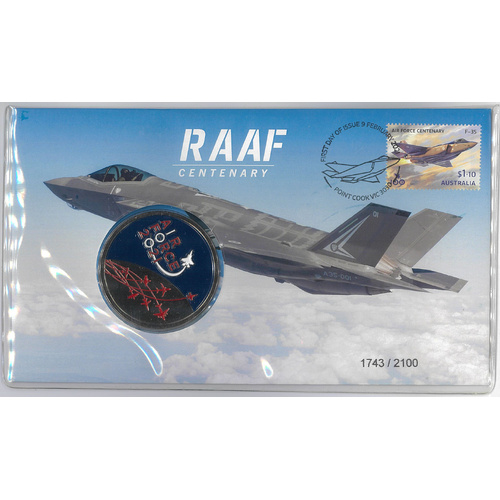 Australia 2021 RAAF/Air Force 100 Years Stamp & Medallion Cover