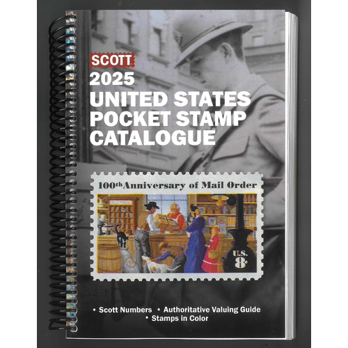 Scott 2025 United States Pocket Stamp Catalogue 426 Colour Pages Softcover