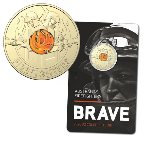 Australia 2020 Firefighters  $2 Uncirculated Coin in Card