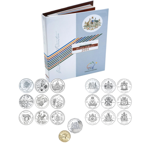 Australia 2001 Centenary of Federation States & Territories Uncirculated 20 Coin Collection