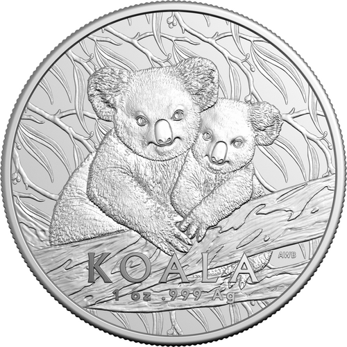 Australia 2025 RAM Koala 1oz Silver Bullion $1 Coin in Capsule