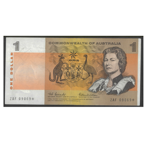 Commonwealth of Australia 1966 $1 LAST Star Banknote Coombs/Wilson R71sL gVF