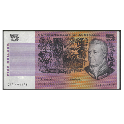 Commonwealth of Australia 1967 $5 FIRST STAR PREFIX Banknote Coombs/Randall R202SF EF