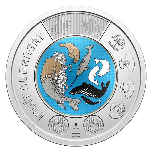 Canada 2024 Celebrating Inuit Nunangat Coloured $2 Coin UNC